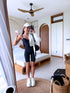 Slimming shorts with EXTRA high waist - black